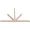 Ekena Millwork Kennewick Smooth Timber Gable Bracket, Douglas Fir, 96"W x 64"H x 3 1/2"D x 3 1/2"F, 16/12 Pitch GBW096X64X0404KEN00SDF - alternate 5